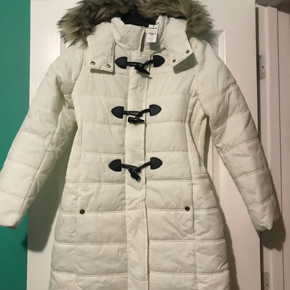 Express Jackets & Blazers - White Winter jacket, NWT.